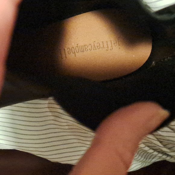 Jeffery Campbell woman's size 9 EU 39 matte black waterproof chelsea rain boot - Picture 8 of 8